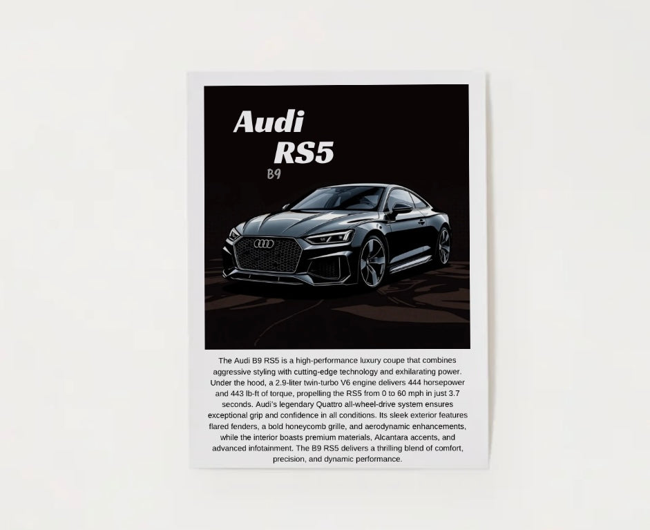 Audi B9 RS5 Poster