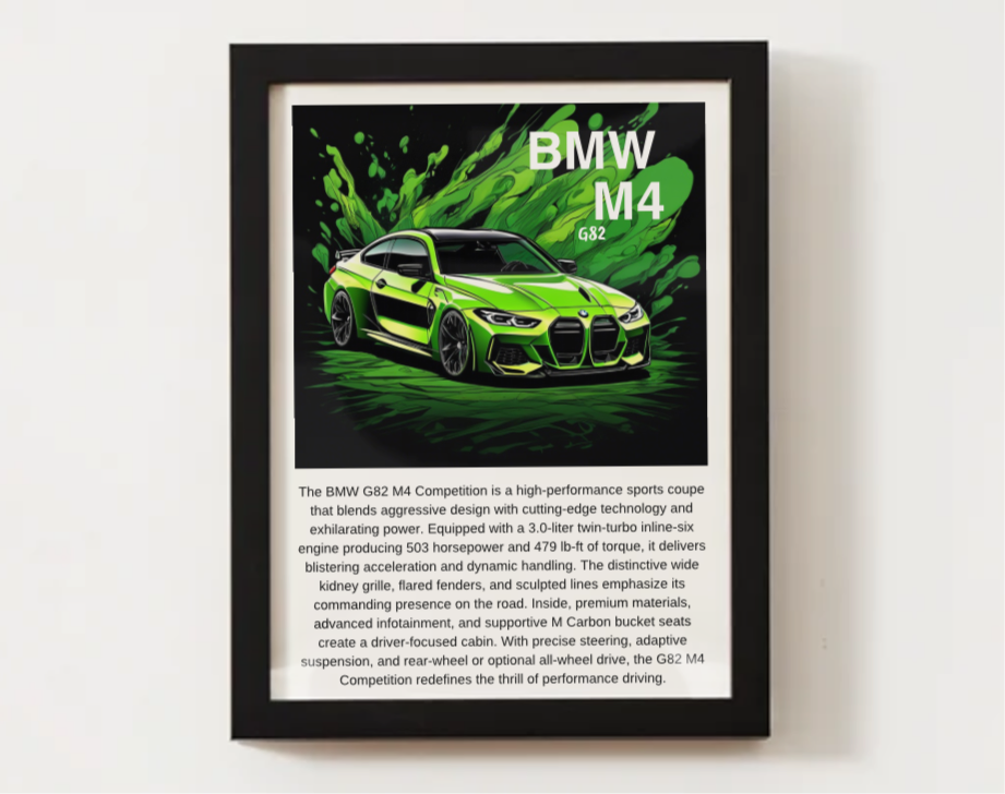 BMW G82 M4 Poster