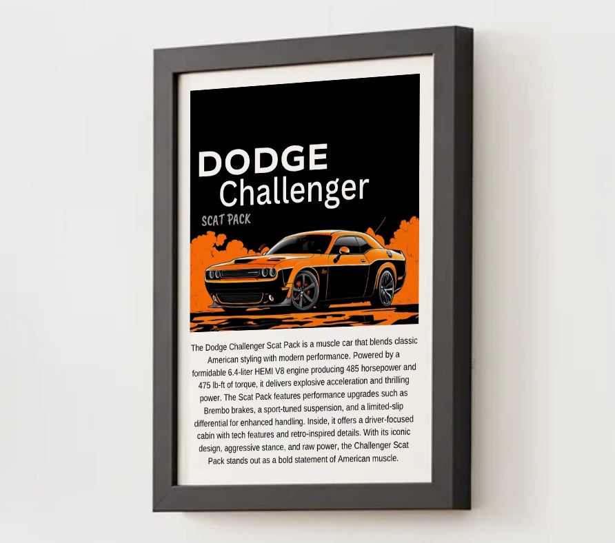 Dodge Challenger Scat Pack Poster