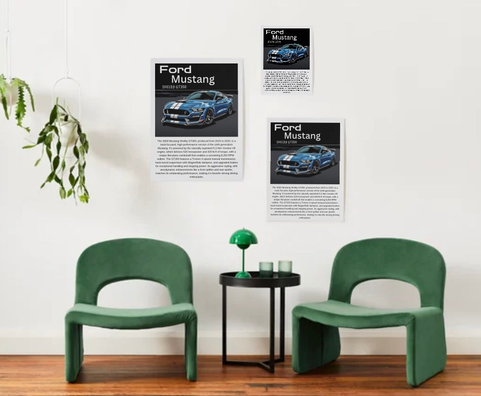 Shelby Mustang GT350 S550 Poster