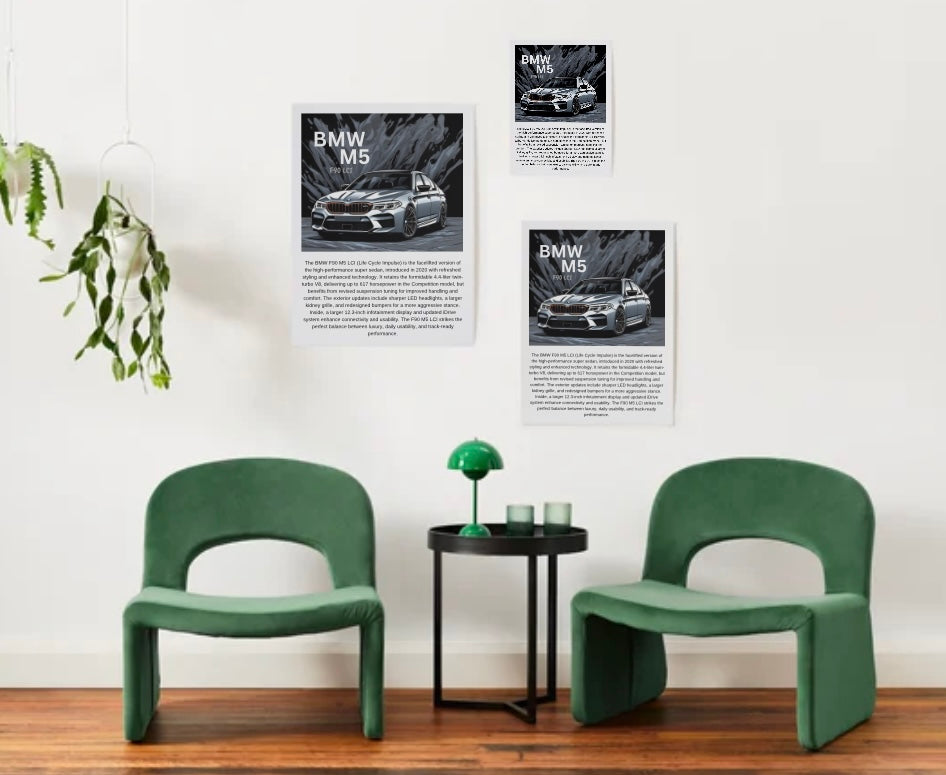 BMW F90 M5 LCI Poster
