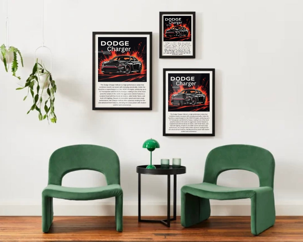 Dodge Charger Hellcat Poster