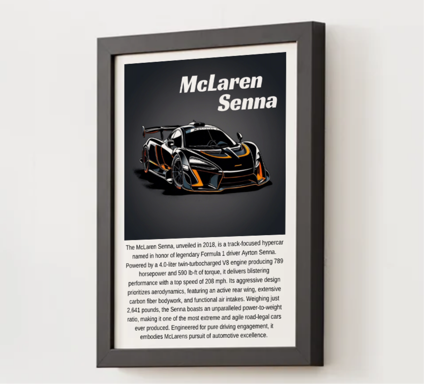 McLaren Senna Poster