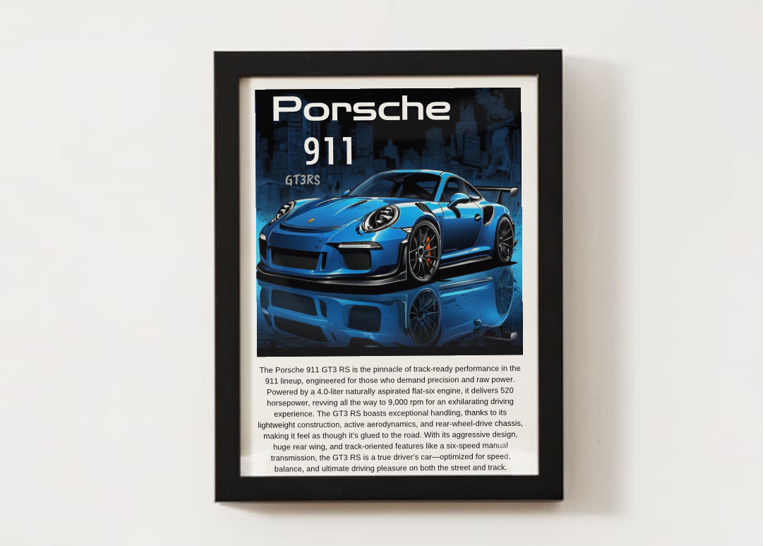 Porsche GT3 RS Poster