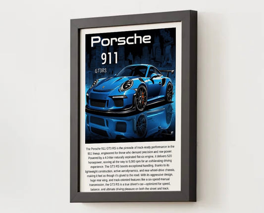 Porsche GT3 RS Poster