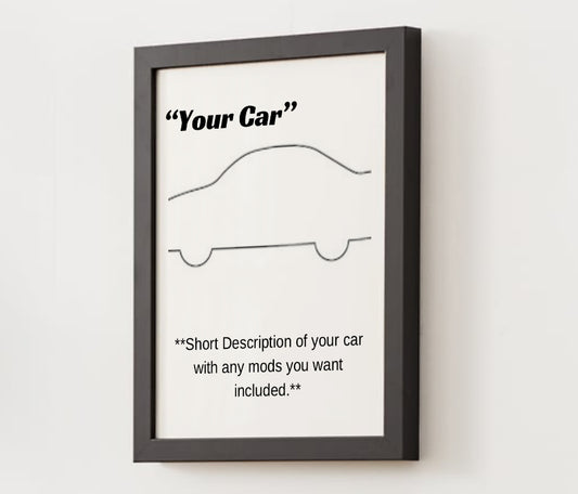 Custom Car Poster